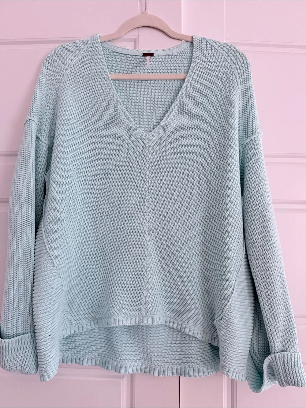 Free People La Brea vneck knit sweater - Picture 4 of 6